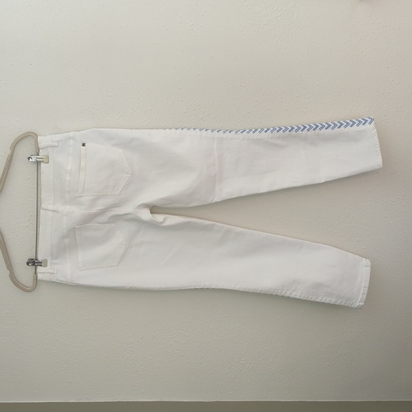 VS Mid Rise Siren Crop Dream Angels White Jeans Embroidered Aztec Southwest - Picture 7 of 10